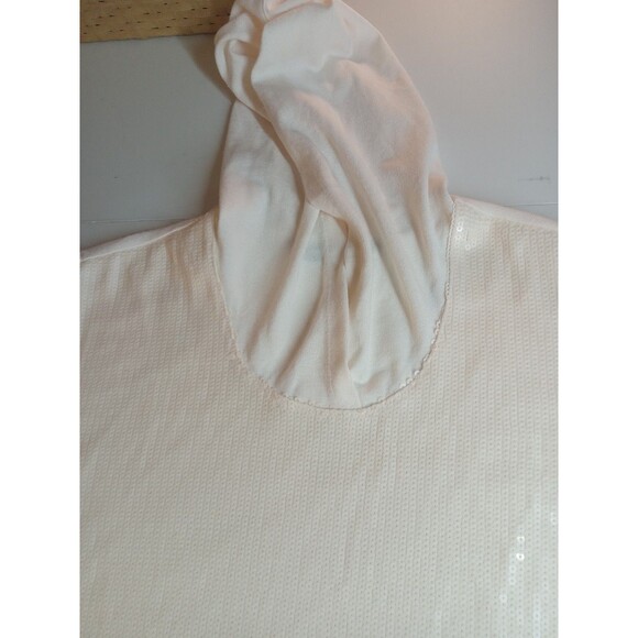 Colleen Lopez Mixed Media Sequin Front Hoodie, Medium - Picture 2 of 11